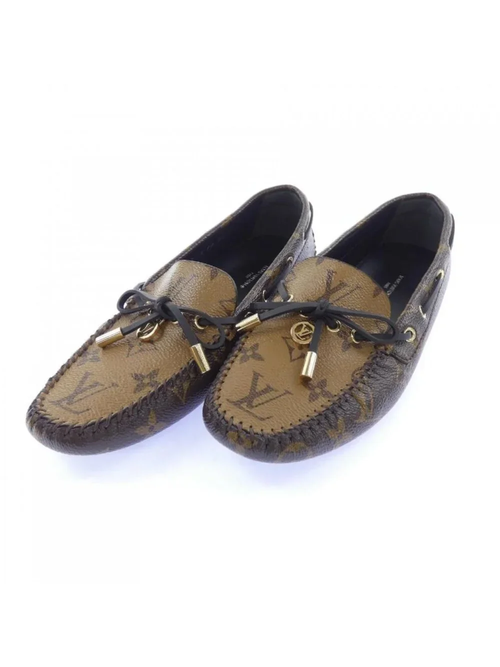 Louis Vuitton Monogram Reverse Gloria Line Loafers Shoes